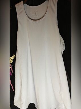 Layer 8 Pastel Dusty Blue Sleeveless Layered Tank Top Size-M